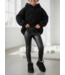 Leatherlook Legging - Zwart