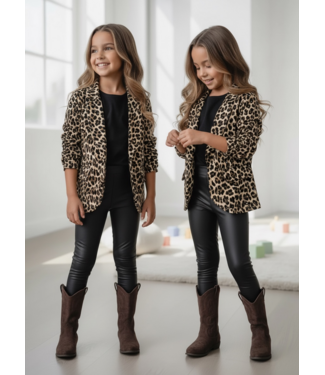 Sparkle Leopard Blazer