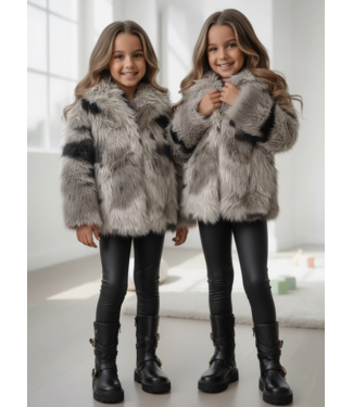 Faux Fur Statement Jas – Taupe (Verzenddatum 4 Sept)