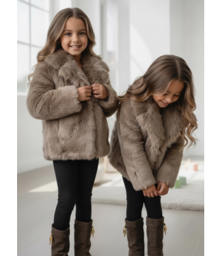Luxe Faux Fur Jas – Brown (Verzenddatum 4 Sept)