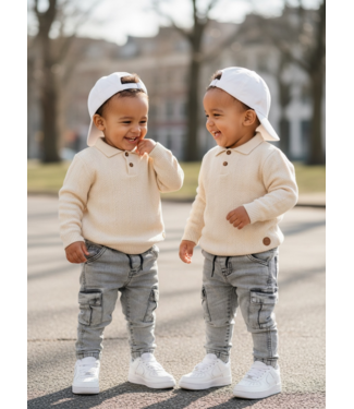 Koko Noko Structured Polo Sweater – Tapioca