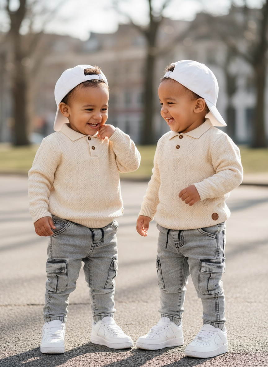 Structured Polo Sweater – Tapioca