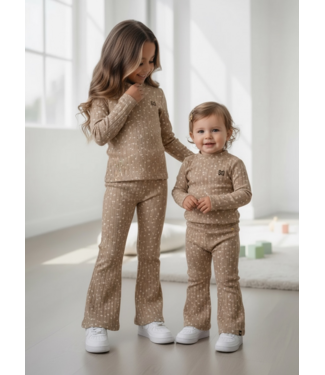 Koko Noko Ditsy Rib Flared Set - Tuffet