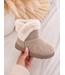 Fluffy Mini Boots – Taupe (verzenddatum 3 sept)