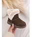 Fluffy Mini Boots - Marron (Verzenddatum 3 sept)