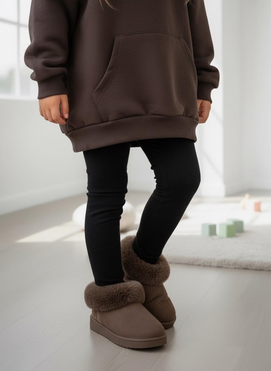 Fluffy Boots - Marron (Verzenddatum 3 sept)