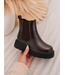 Chunky Chelsea Boots – Marron (verzenddatum 3 sept)