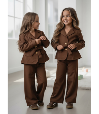 Classy Blazer Set – Marron