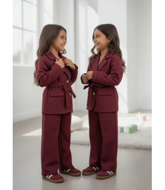 Classy Blazer Set – Bordeaux