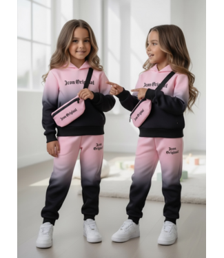 Icon Original Ombre Jogging Set – Roze/Zwart