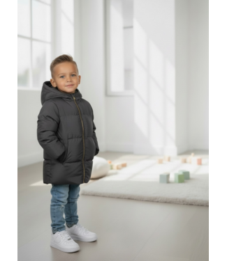 Koko Noko Long Puffer Jacket – Donker Grijs