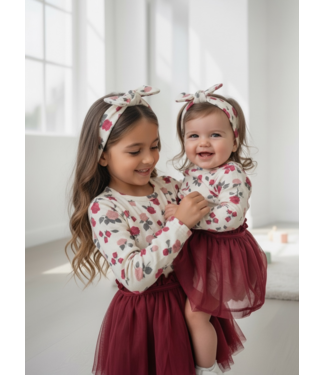 Dirkje  Rose Tulle Dress Set – Bordeaux