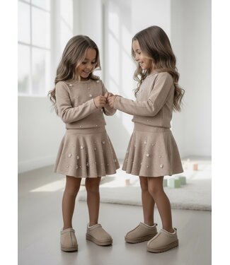 Pearl Flower Skirt Set