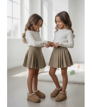 Sparkle Rokje – Camel