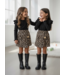 Leopard Sparkle Dress – Zwart