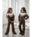 Velvet Sporty Stripe Set – Bruin