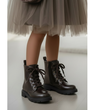 Classic Lace Boots - Marron (Verzenddatum 11 sept)