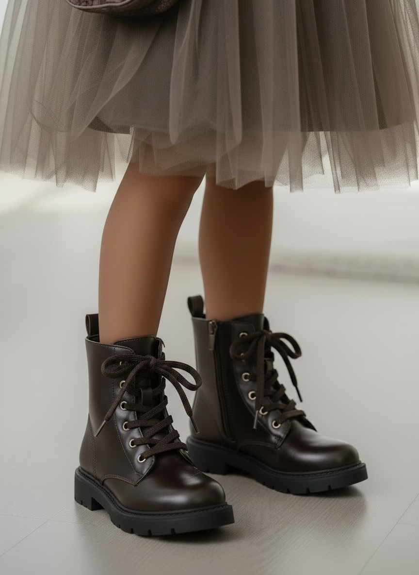 Classic Lace Boots - Marron (Verzenddatum 11 sept)