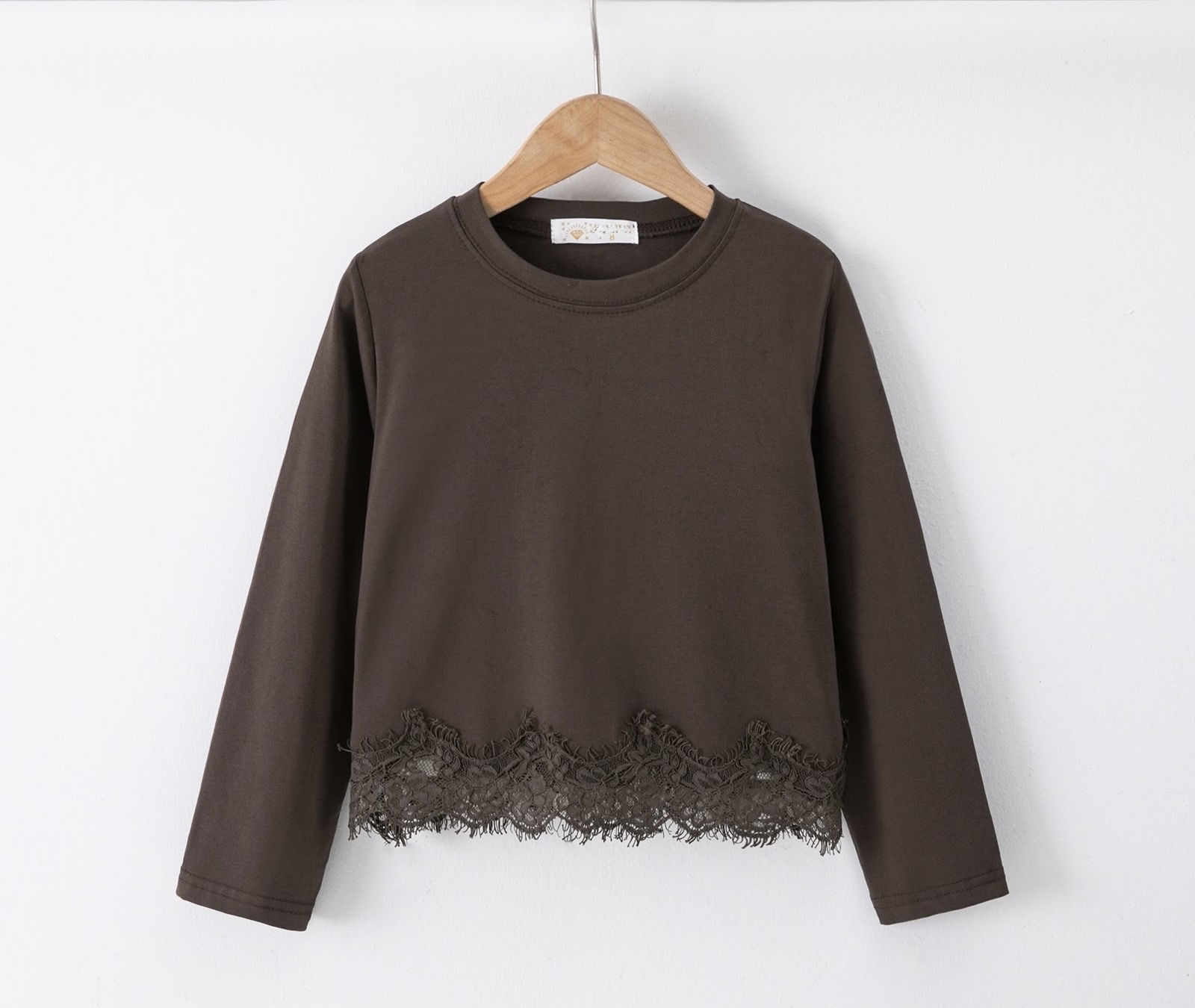Lace Detail Top – Marron
