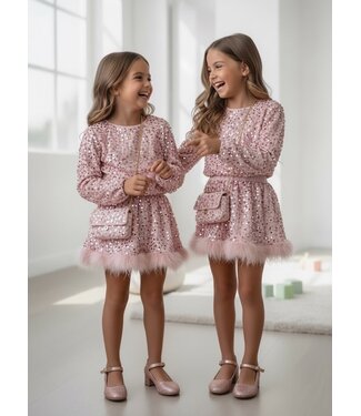 Sparkle Feather Set met Tasje – Roze (Verzenddatum 14 Sept)