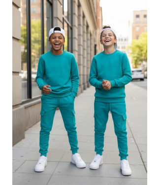 Urban Cargo Jogging Set – Turquoise