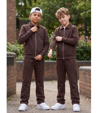 Urban Zip Tracksuit – Marron
