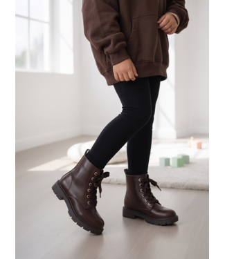 Classic Lace Boots - Marron