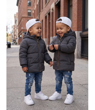 Koko Noko Long Puffer Jacket – Donker Grijs