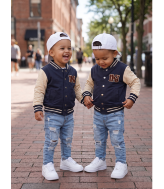 Koko Noko Varsity Jacket – Navy
