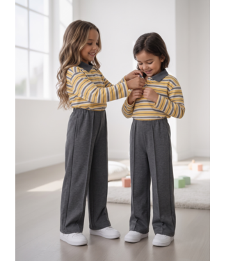 Striped Polo Sweater – Butter Yellow