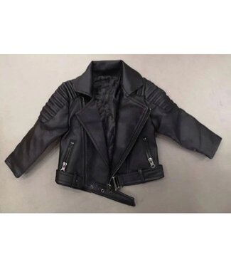 Classic Biker Leatherlook Jacket – Zwart