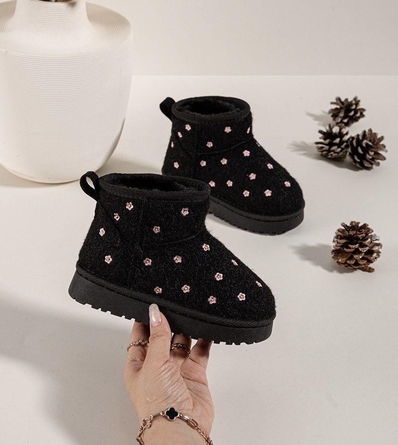 Teddy Flower Boots - Zwart (Verzenddatum 17 sept)