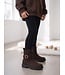 Buckle Biker Boots – Marron