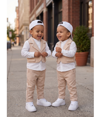 Little Gentleman Set 3-delig – Beige (Verzenddatum 15 sept)