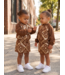 Golden Sequin Jacket & Skirt Set – Marron (verzenddatum 17 sept)