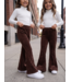 Draakjes en Boefjes Corduroy Flared Broek – Marron
