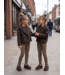 Cropped Wool Look Jacket - Marron