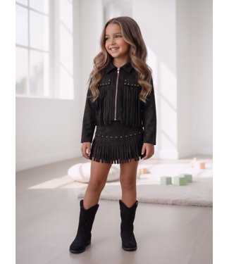 Western Fringe Set – Zwart