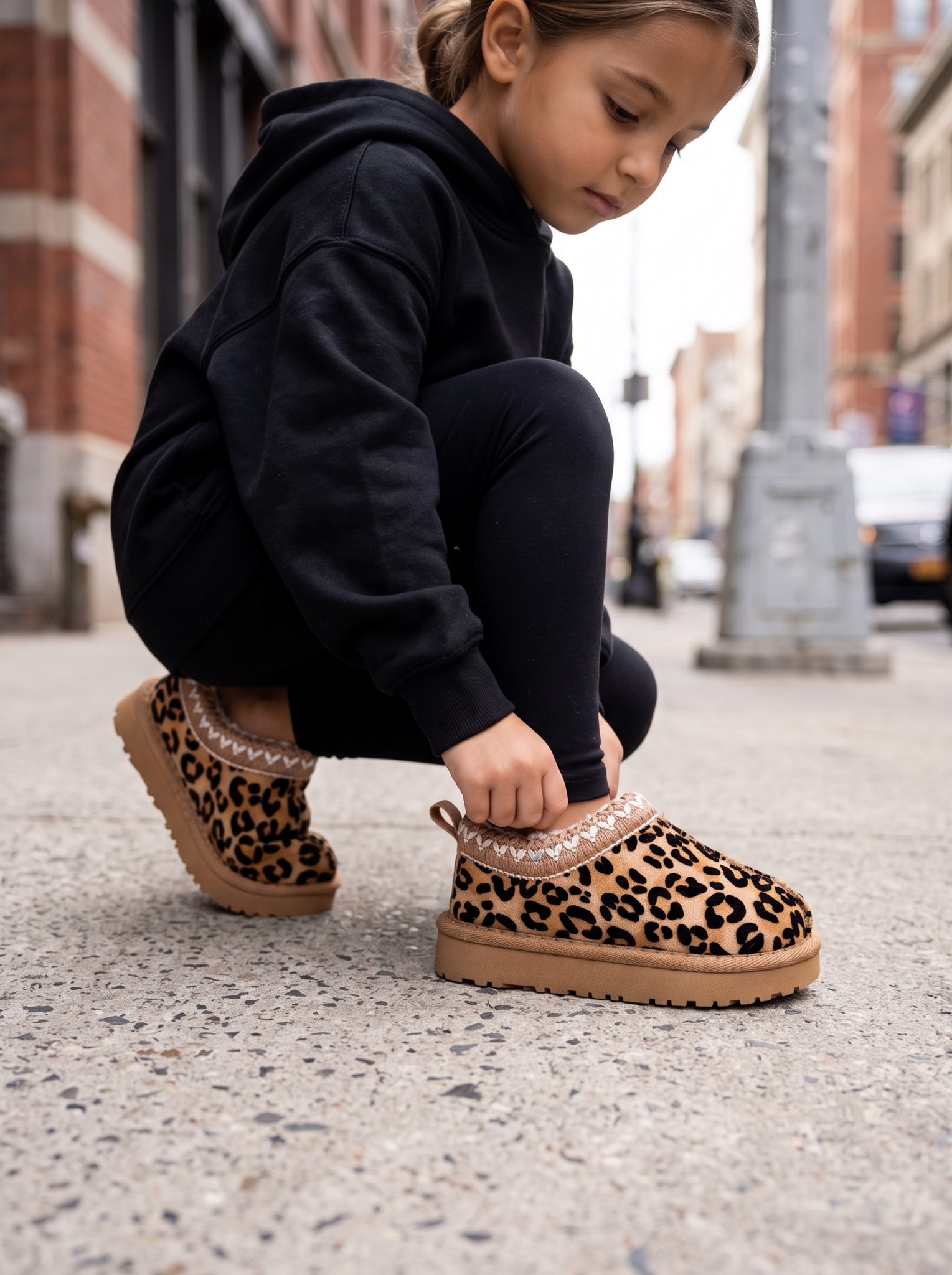 Furry sliders - Leopard