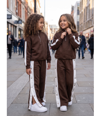 Contrast Popper Joggingset – Marron