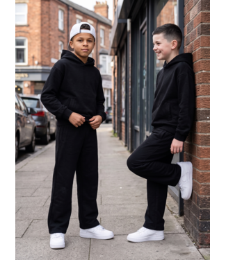 Wide Leg Joggingset – Zwart