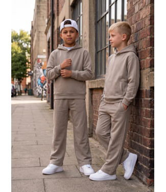 Wide Leg Joggingset – Taupe