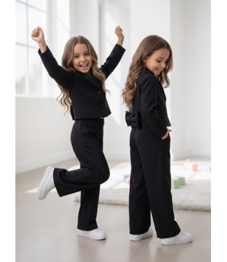 Blazer Flared Set - Zwart
