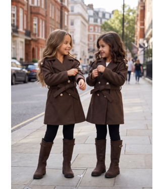 Royal Button Trenchcoat – Marron (Verzenddatum 24 sept)