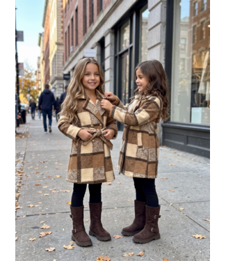Classic Check Belt Coat – Marron (Verzenddatum 24 sept)
