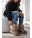 Furry Leopard Boots – Taupe  (verzenddatum 24 sept)