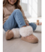 Furry Heart Boots – Beige
