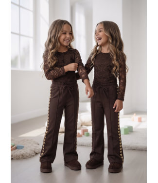 Golden Heart Flared Pants – Marron (Verzenddatum 24 sept)