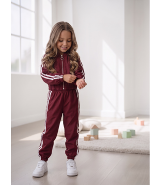 Retro Stripe Set – Bordeaux