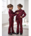 Sparkle Flared Pants – Bordeaux